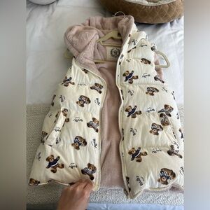 ☀️🌴Teddy Bear Print Vest